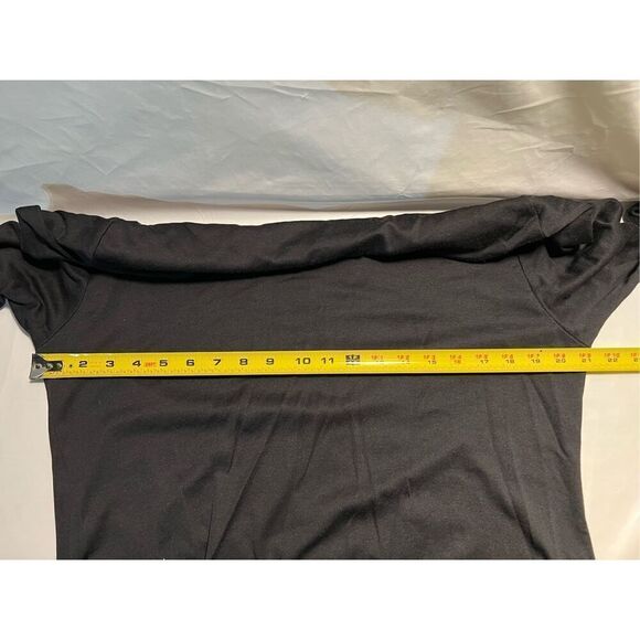 Fruit of the Loom Women’s Plus Size V-Neck Black Long Sleeve Pull Over Shirt Siz - Picture 4 of 5